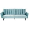 Beliani Slaapbank - VIMMERBY Blauw Fluweel 1 Beliani Slaapbank - VIMMERBY Blauw Fluweel -ZitMeester ComfortDesign 1000087249