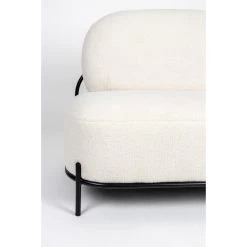 Rein Living Polly Bank - Teddy - Wit -ZitMeester ComfortDesign 1000087428 0103