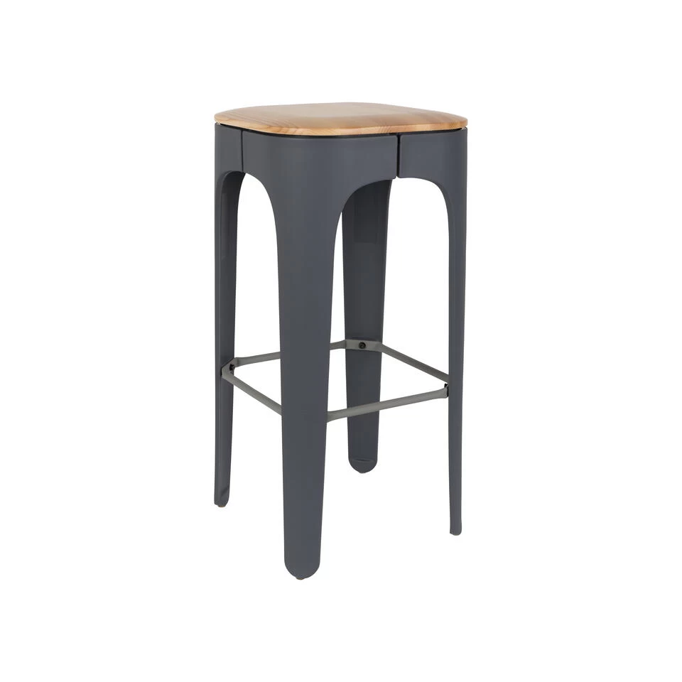 Rein Living Up-High Barkruk - Donkergrijs 3 Rein Living Up-High Barkruk - Donkergrijs