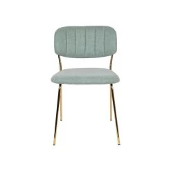 Rein Living Jolien Eetkamerstoel - Goud/Lichtgroen - Set Van 2 -ZitMeester ComfortDesign 1000087451 0103
