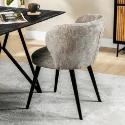 Culo Eetkamerstoel Roman - Stof - Beige -ZitMeester ComfortDesign 1000089906 0102