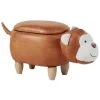 Beliani Dierenhocker MONKEY - Bruin Kunstleer -ZitMeester ComfortDesign 1000089918