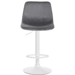 CLP Barkruk Divo Fluweel Wit Frame Grijs 8 CLP Barkruk Divo Fluweel Wit Frame Grijs -ZitMeester ComfortDesign 1000091798 0102