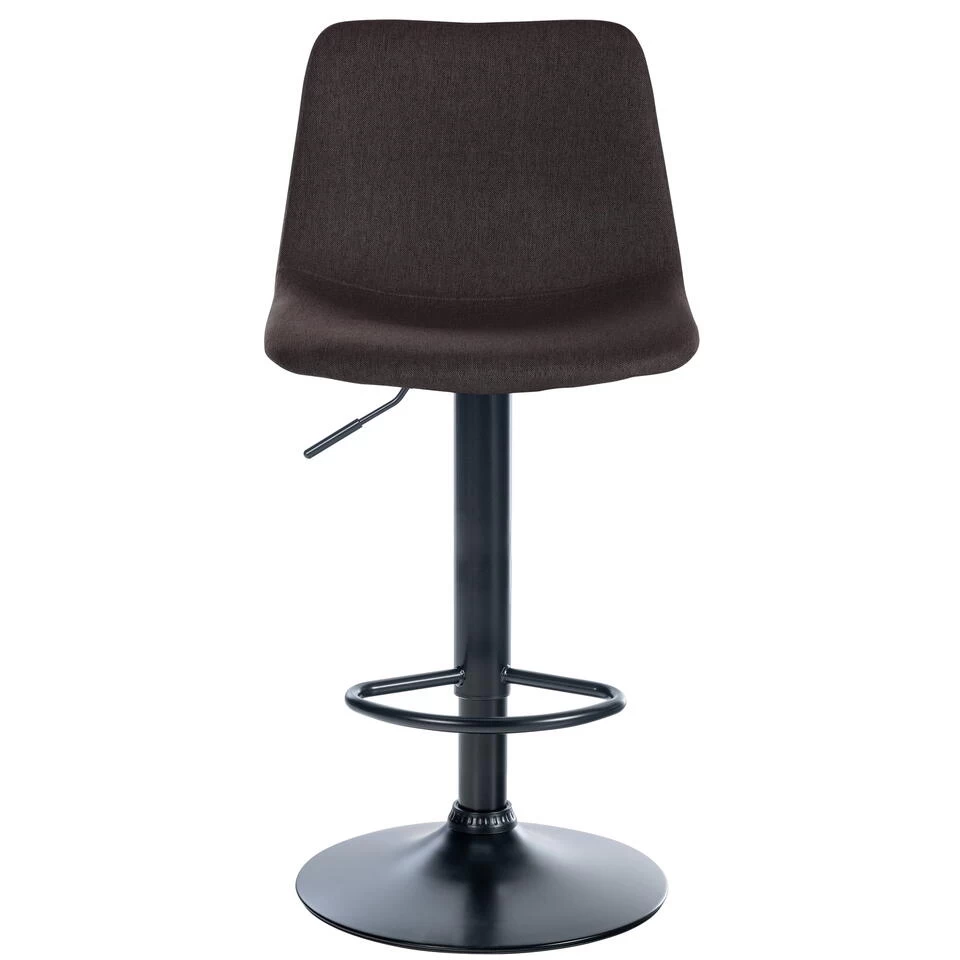 CLP Barkruk Divo Stof Zwart Frame Taupe 5 CLP Barkruk Divo Stof Zwart Frame Taupe - Image 3