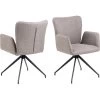 Sohome Draaibare Eetkamerstoel - Set Van 2 - Aubri - Grijsbruin 1 Sohome Draaibare Eetkamerstoel - Set Van 2 - Aubri - Grijsbruin -ZitMeester ComfortDesign 1000092016
