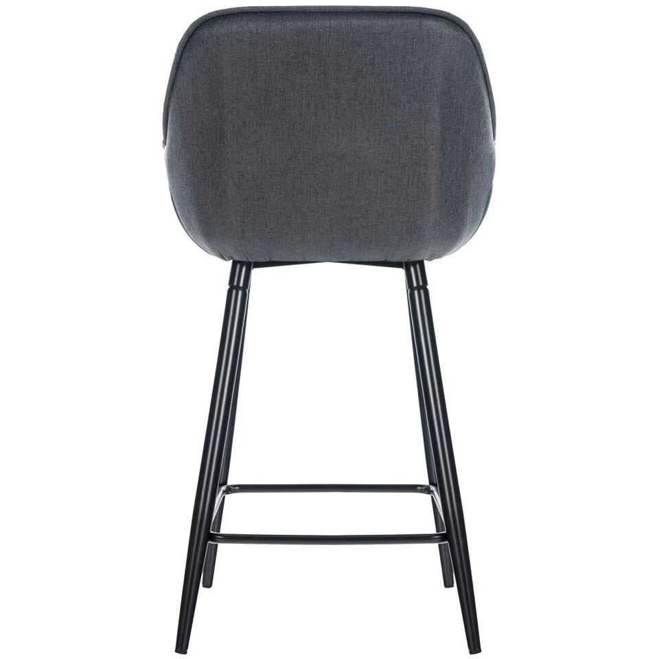 CLP Set Van 2 Barkrukken Gibson Stof Grijs 5 CLP Set Van 2 Barkrukken Gibson Stof Grijs - Image 3