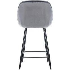 CLP Set Van 2 Barkrukken Gibson Velvet Grijs -ZitMeester ComfortDesign 1000092183 0102