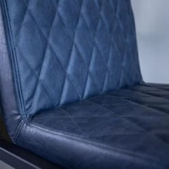 Set Van 2 Barkrukken Industrieel Ruben Blauw Zithoogte 78 Cm Kunstleder -ZitMeester ComfortDesign 1000093709 0102