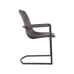 LABEL51- Eetkamerstoel Bodi - Antraciet Velours - 54x64x87 Cm -ZitMeester ComfortDesign 1000094047 0102