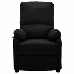 VidaXL Fauteuil Verstelbaar Elektrisch Stof Zwart 7 VidaXL Fauteuil Verstelbaar Elektrisch Stof Zwart -ZitMeester ComfortDesign 1000094066 0101