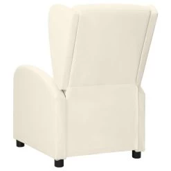 VidaXL Fauteuil Elektrisch Verstelbaar Kunstleer Crèmekleurig -ZitMeester ComfortDesign 1000094069 0103