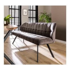 Kalfort Kelly Eetkamerbank Velvet Antraciet - 58x180x46 Cm 7 Kalfort Kelly Eetkamerbank Velvet Antraciet - 58x180x46 Cm -ZitMeester ComfortDesign 1000094200 0101