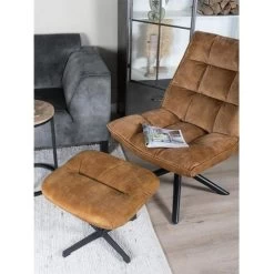 Decor 88 Adaline Velvet Fauteuil Goud - 70x65x105 Cm -ZitMeester ComfortDesign 1000094206 0102