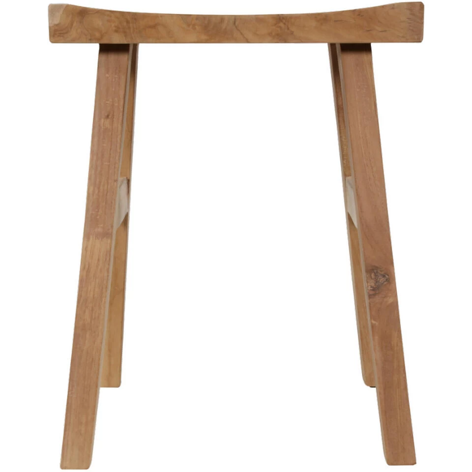 Teak Krukje 40x30x50cm - Hout - Bruin 4 Teak Krukje 40x30x50cm - Hout - Bruin - Image 2