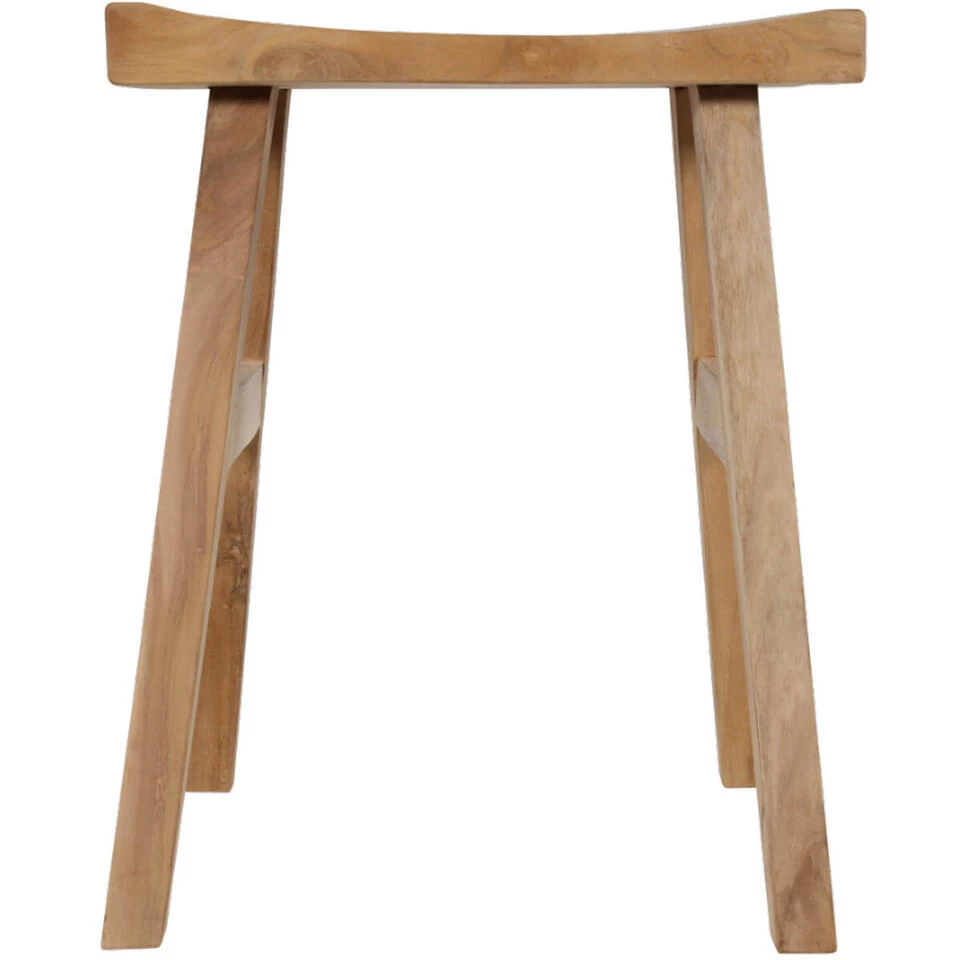 Teak Krukje 40x30x50cm - Hout - Bruin 5 Teak Krukje 40x30x50cm - Hout - Bruin - Image 3