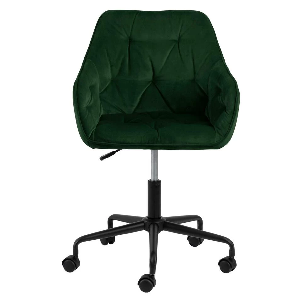 Sohome Bureaustoel Otto - Velvet - Forest Green 4 Sohome Bureaustoel Otto - Velvet - Forest Green - Image 2