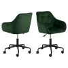 Sohome Bureaustoel Otto - Velvet - Forest Green -ZitMeester ComfortDesign 1000094479
