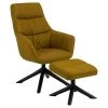 Sohome Draaifauteuil Leopold - Met Voetenbank - Geel -ZitMeester ComfortDesign 1000094491