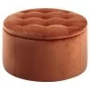 Sohome Poef Takeesha - Velvet - Koper -ZitMeester ComfortDesign 1000094494