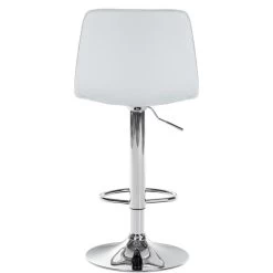 CLP Barkruk Lex Chroom Frame Kunstleer Wit -ZitMeester ComfortDesign 1000095268 0103