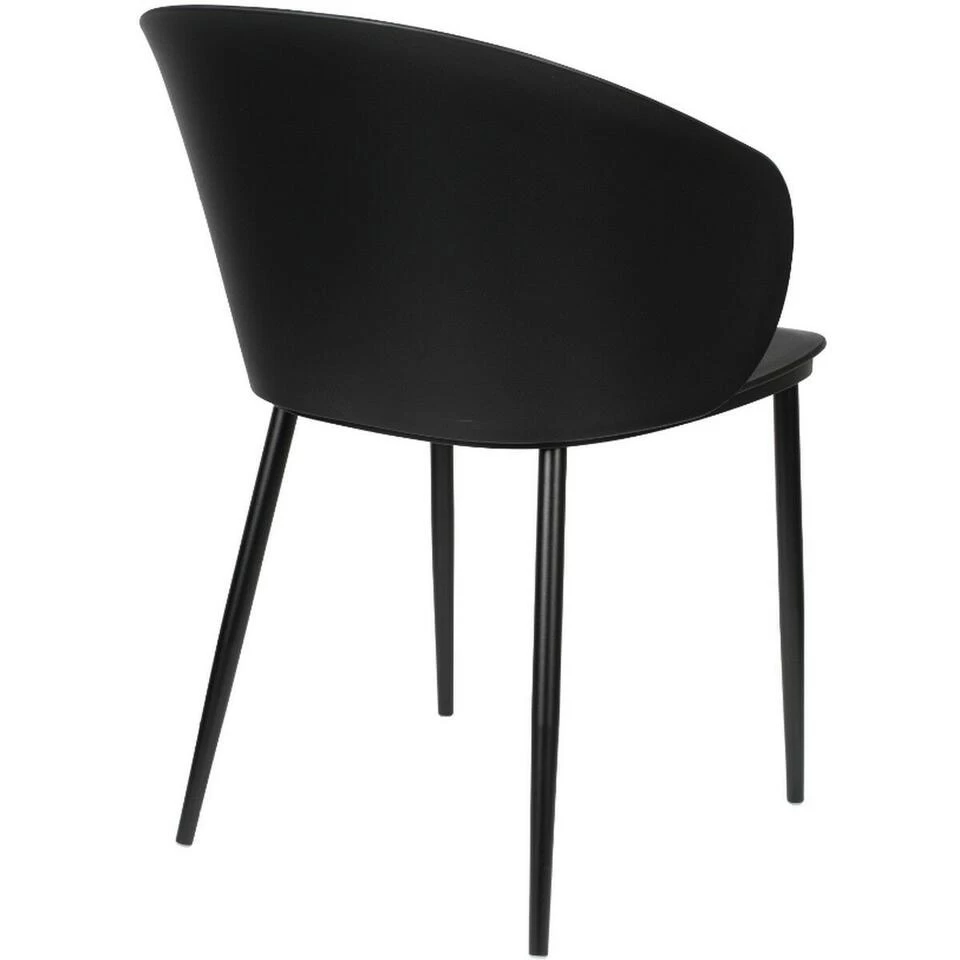 Puur Göta Eetkamerstoel - Kunststof - Zwart 6 Puur Göta Eetkamerstoel - Kunststof - Zwart - Image 4