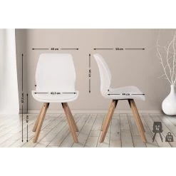 CLP Eetkamerstoel Luna Kunstleder Wit 7 CLP Eetkamerstoel Luna Kunstleder Wit -ZitMeester ComfortDesign 1000095318 0101