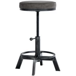 CLP Hocker Destin Kunstleder Zilverkleurig 9 CLP Hocker Destin Kunstleder Zilverkleurig -ZitMeester ComfortDesign 1000095340 0103