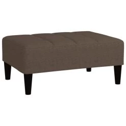 VidaXL Kruk Microvezelstof Taupe