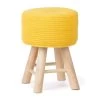 KidsDepot Kruk Iggy 29 Cm Katoen En Hout Geel -ZitMeester ComfortDesign 1000095424
