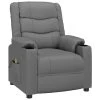 VidaXL Massagestoel Kunstleer Grijs -ZitMeester ComfortDesign 1000095969