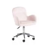 Beliani Bureaustoel PRIDDY - Roze Fluweel 2 Beliani Bureaustoel PRIDDY - Roze Fluweel -ZitMeester ComfortDesign 1000096182