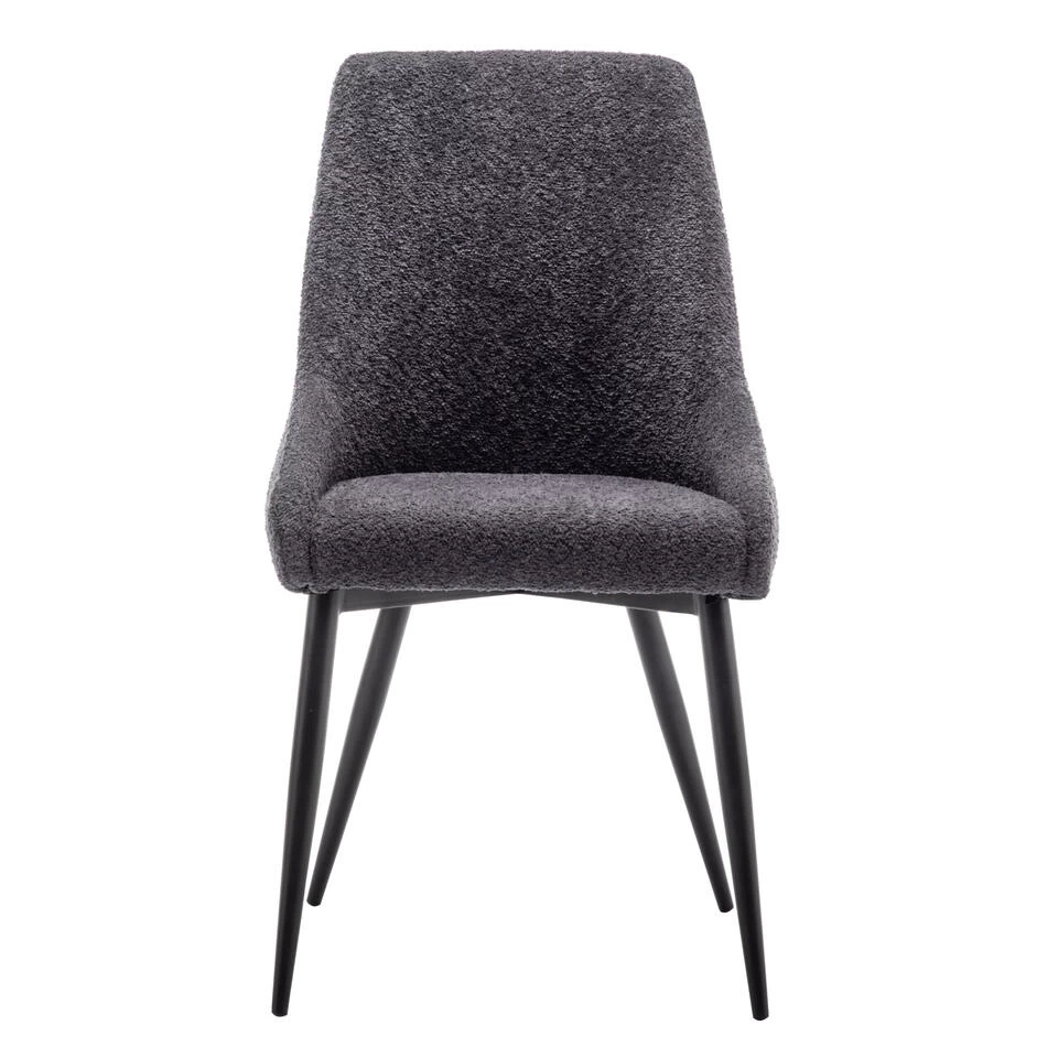 Furnihaus Eetkamerstoel Oscar Boucle Zwart 5 Furnihaus Eetkamerstoel Oscar Boucle Zwart - Image 3