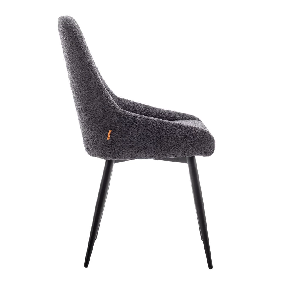 Furnihaus Eetkamerstoel Oscar Boucle Zwart 6 Furnihaus Eetkamerstoel Oscar Boucle Zwart - Image 4