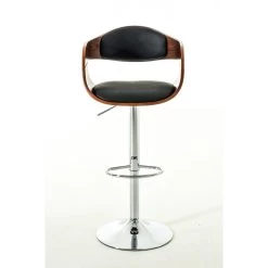 CLP Barkruk Kingston Kunstleder Walnoot Zwart 7 CLP Barkruk Kingston Kunstleder Walnoot Zwart -ZitMeester ComfortDesign 1000096965 0101