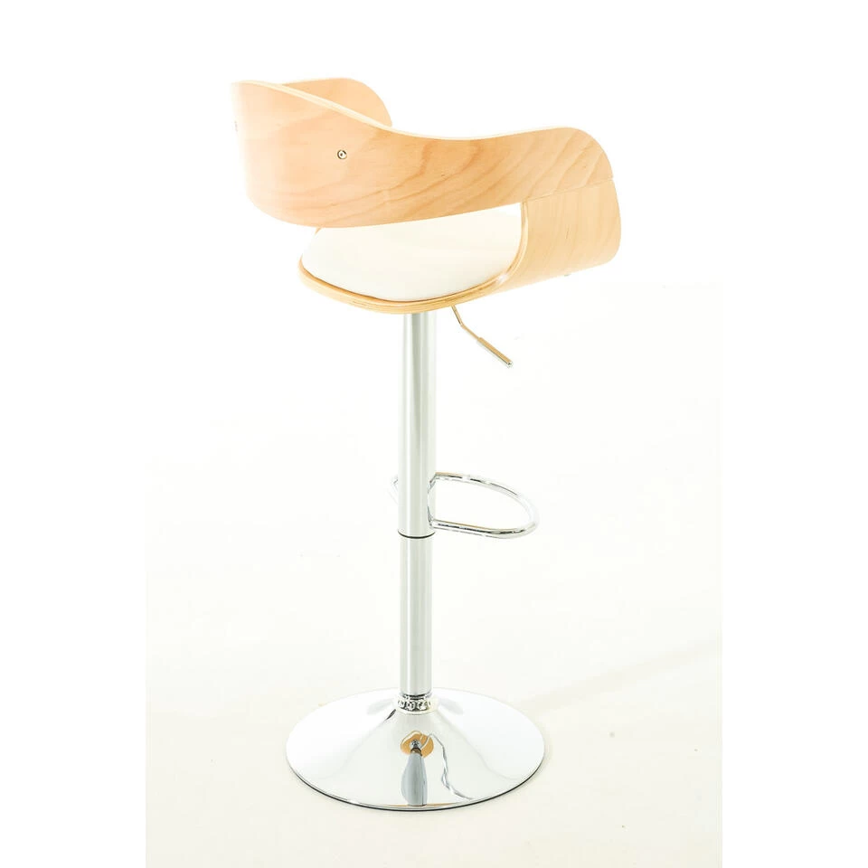 CLP Barkruk Kingston Kunstleder Natura Wit 6 CLP Barkruk Kingston Kunstleder Natura Wit - Image 4