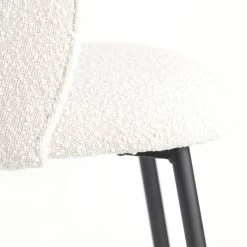 Eetkamerstoel Elyna Bouclé - Stof - Taupe 8 Eetkamerstoel Elyna Bouclé - Stof - Taupe -ZitMeester ComfortDesign 1000096982 0103