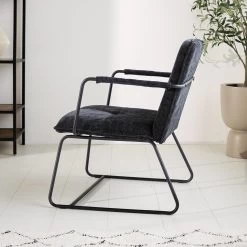 Fauteuil Hailey Zwart Chenille - Stof - Zwart 7 Fauteuil Hailey Zwart Chenille - Stof - Zwart -ZitMeester ComfortDesign 1000097051 0101