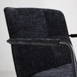 Fauteuil Hailey Zwart Chenille - Stof - Zwart 9 Fauteuil Hailey Zwart Chenille - Stof - Zwart -ZitMeester ComfortDesign 1000097051 0103