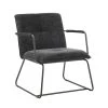 Fauteuil Hailey Zwart Chenille - Stof - Zwart