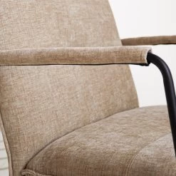 Fauteuil Hailey Beige Chenille - Stof - Beige -ZitMeester ComfortDesign 1000097056 0103