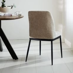 Eetkamerstoel Noli Chenille Beige - Stof - Beige -ZitMeester ComfortDesign 1000097141 0102