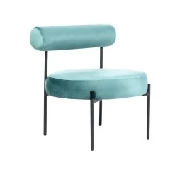 Beliani Fauteuil ALPHA - Groen Fluweel