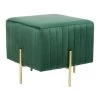 Beliani Hocker DAYTON - Groen Fluweel -ZitMeester ComfortDesign 1000097769