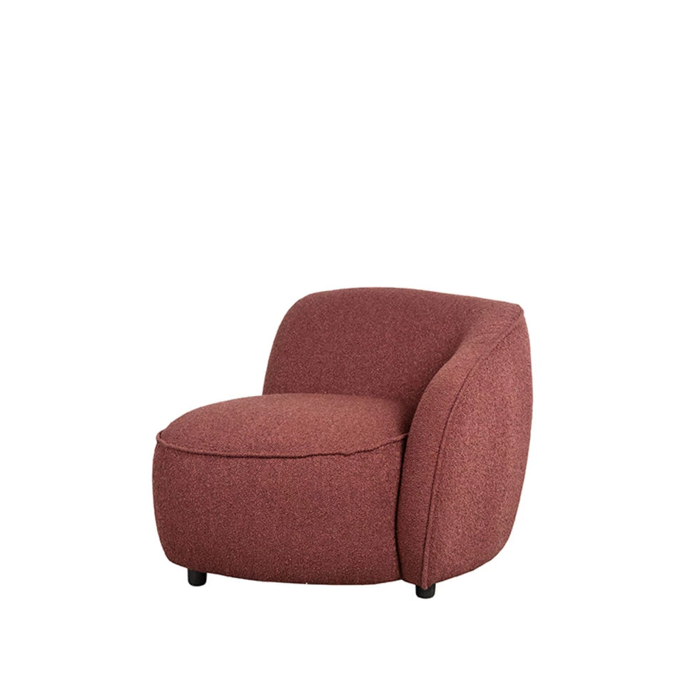 LABEL51 Fauteuil Livo Rechts - Winered - Boucle 4 LABEL51 Fauteuil Livo Rechts - Winered - Boucle - Image 2