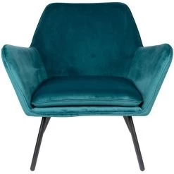Puur Berg Fauteuil Velvet - Stof - Blauw 7 Puur Berg Fauteuil Velvet - Stof - Blauw -ZitMeester ComfortDesign 1000098379 0102