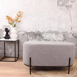 DS4U® Torben Hocker Duo - Stof - Grijs -ZitMeester ComfortDesign 1000098381 0103