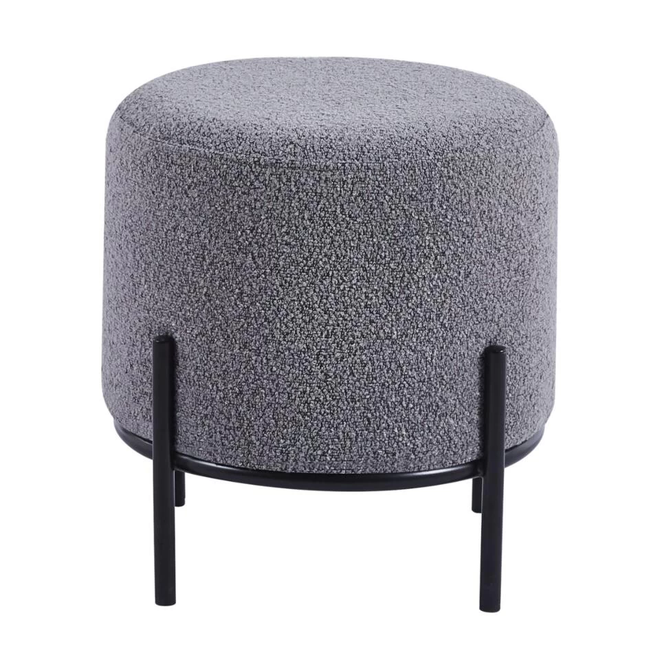 DS4U® Torben Hocker 35x38cm - Stof - Grijs 3 DS4U® Torben Hocker 35x38cm - Stof - Grijs