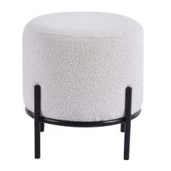 DS4U® Torben Hocker 35x38cm - Stof - Wit