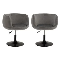 Happy Garden Stoelen NOLAN - Grijs - Velvet 8 Happy Garden Stoelen NOLAN - Grijs - Velvet -ZitMeester ComfortDesign 1000099369 0102