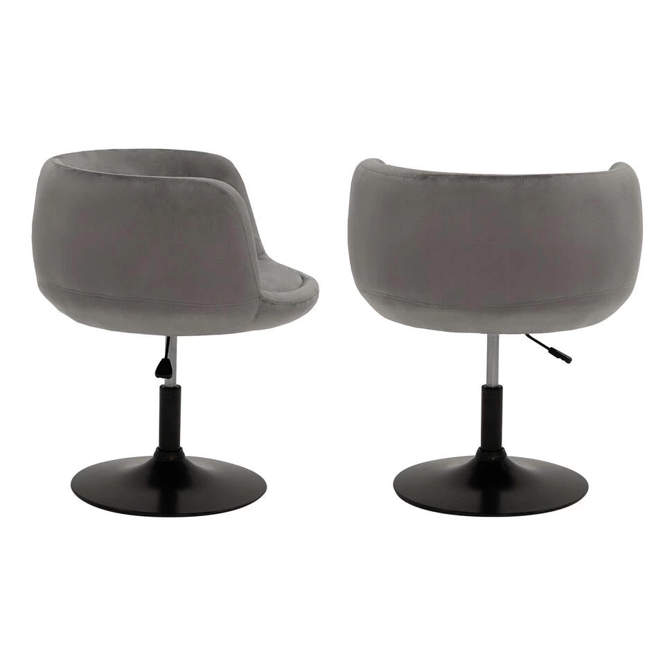 Happy Garden Stoelen NOLAN - Grijs - Velvet 6 Happy Garden Stoelen NOLAN - Grijs - Velvet - Image 4